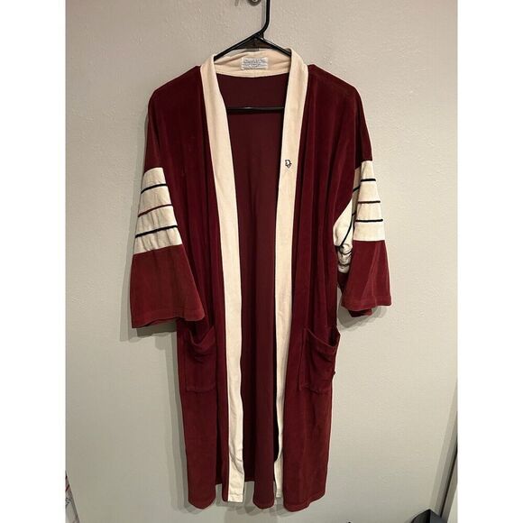 Vintage Christian Dior Mens Robe Red Missing Belt - Picture 1 of 6